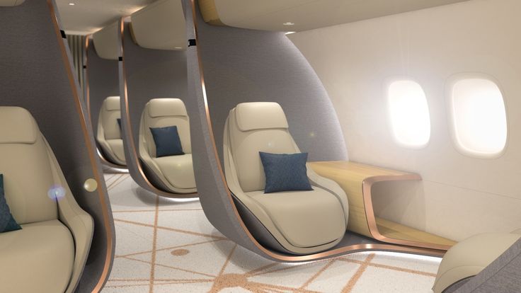 diseño interior boeing business jet